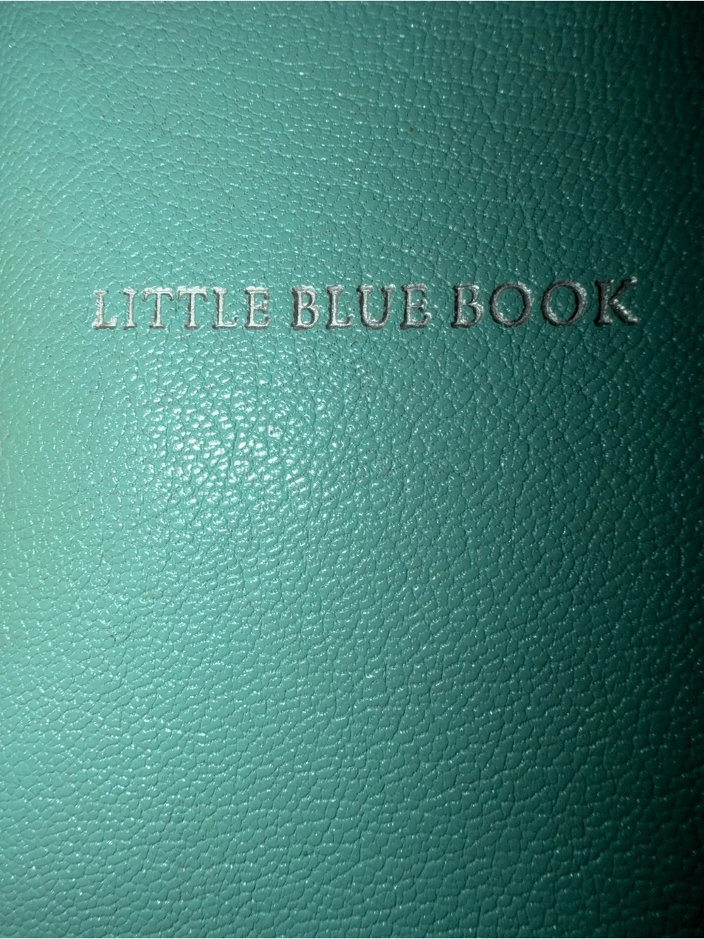 Tiffany & Co. Little Blue Book Leather Journal - Like New 🩵